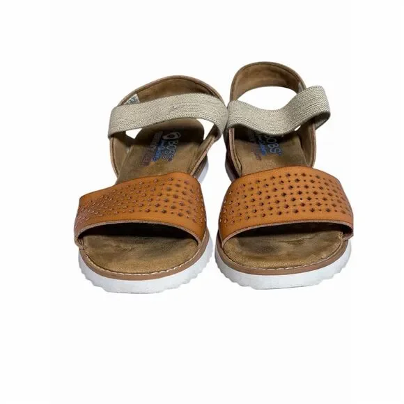Skechers BOBS Women's Desert Kiss Sandals Brown Size 6 Slingback - Picture 2 of 9